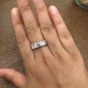 Clear cubic zirconia ring size 10 NWOT